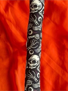 Skull & Bones Punk Rock Cat Nip Kicker Toy Handmade enrichment toy for cats alt
